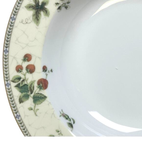 Wedgwood Vintage 1997 "Fleur" 9" Large Rim Soup/Pasta Bowls-Excellent-Set of 6 - Picture 4 of 9